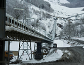 Estructura de ingeniería en Pajares (Asturias)